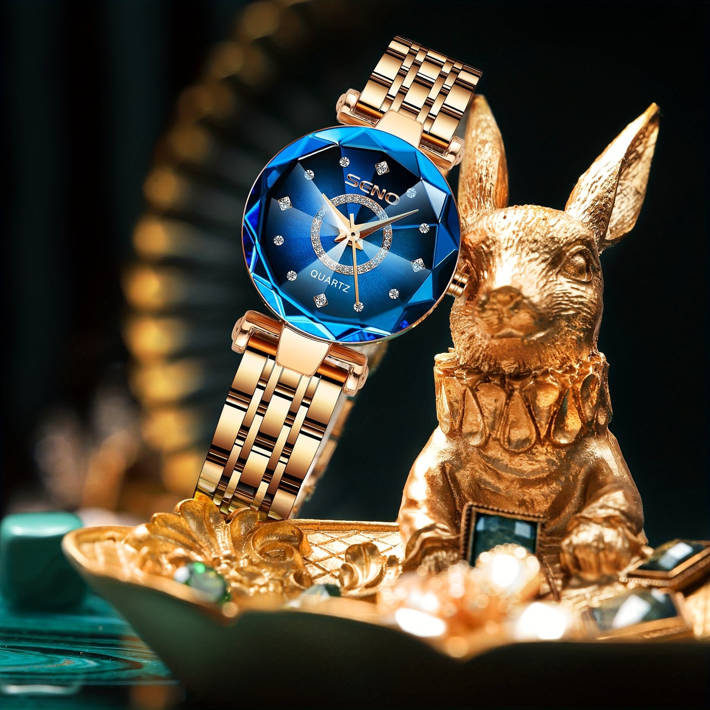 Montre autrichienne diamant bleu pour femme (Niger)