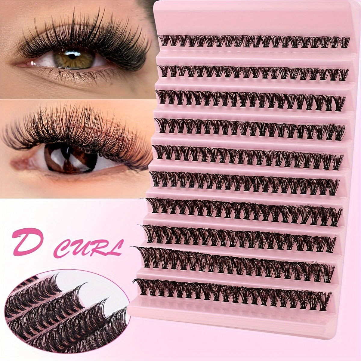 Faux cils réalistes imperméables et sans colle (Sénégal)