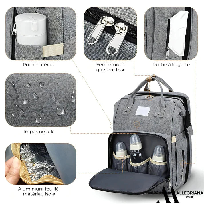 BabyBag™| Sac à Langer Dépliant 2en1 ( Chad )