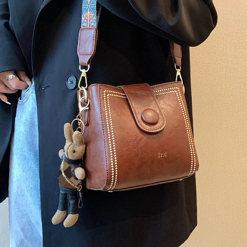 Sac à Bandoulière Vintage Grande Capacité (Niger)