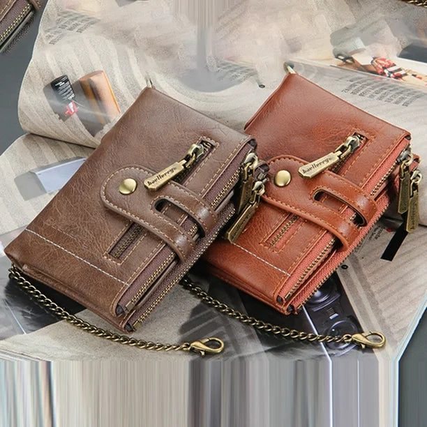 portefeuille en cuir à deux volets (Congo)