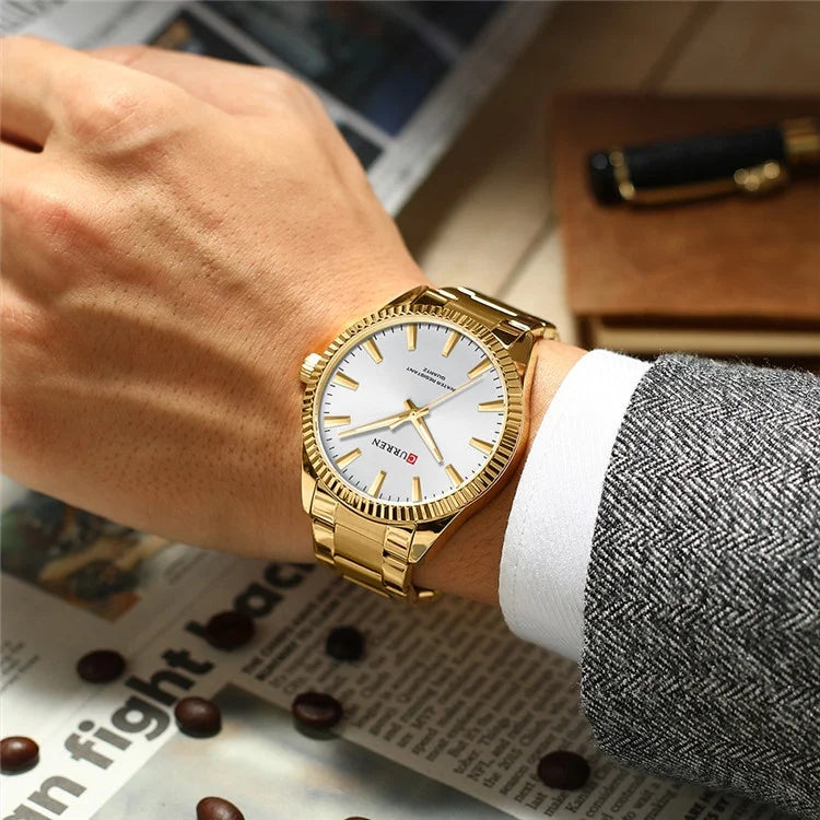 Montre Curren en or (Burkina faso)