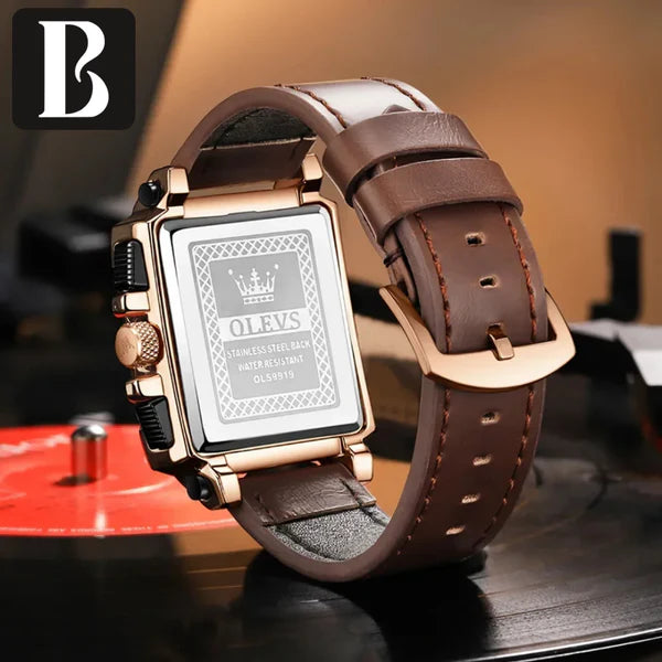 Montre carrée tendance pour homme (Sénégal)