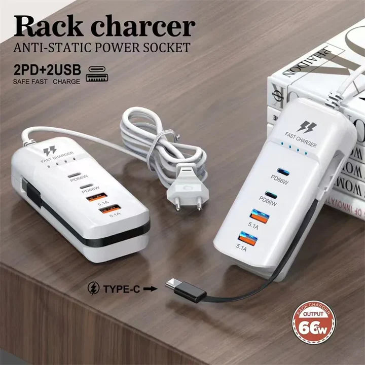 Chargeur portable multi-usage 4 en 1 (Côte d'Ivoire)
