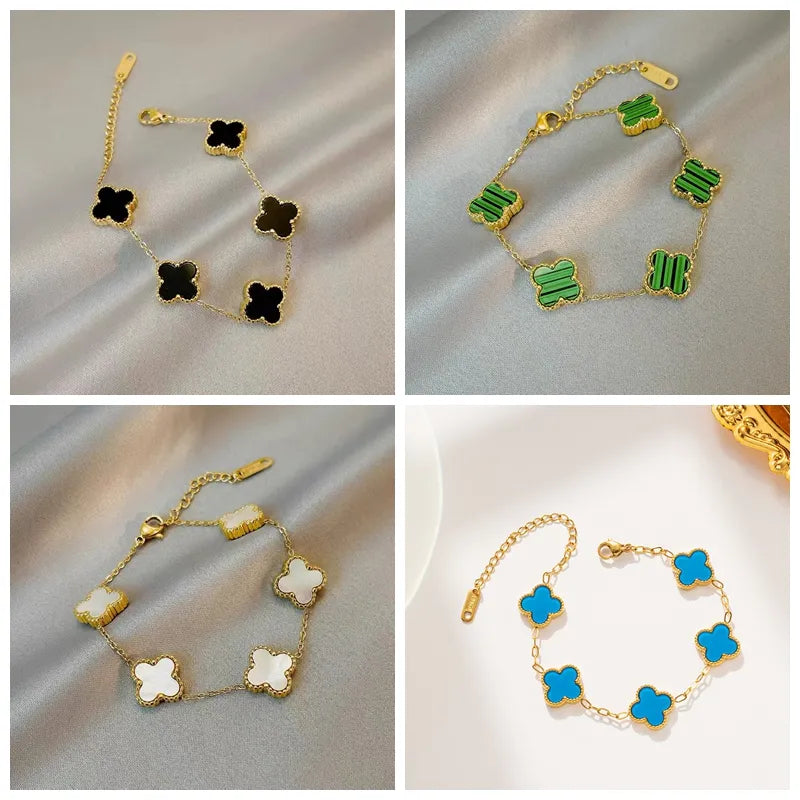 4 élégants bracelets plaqués or (Burkina faso)