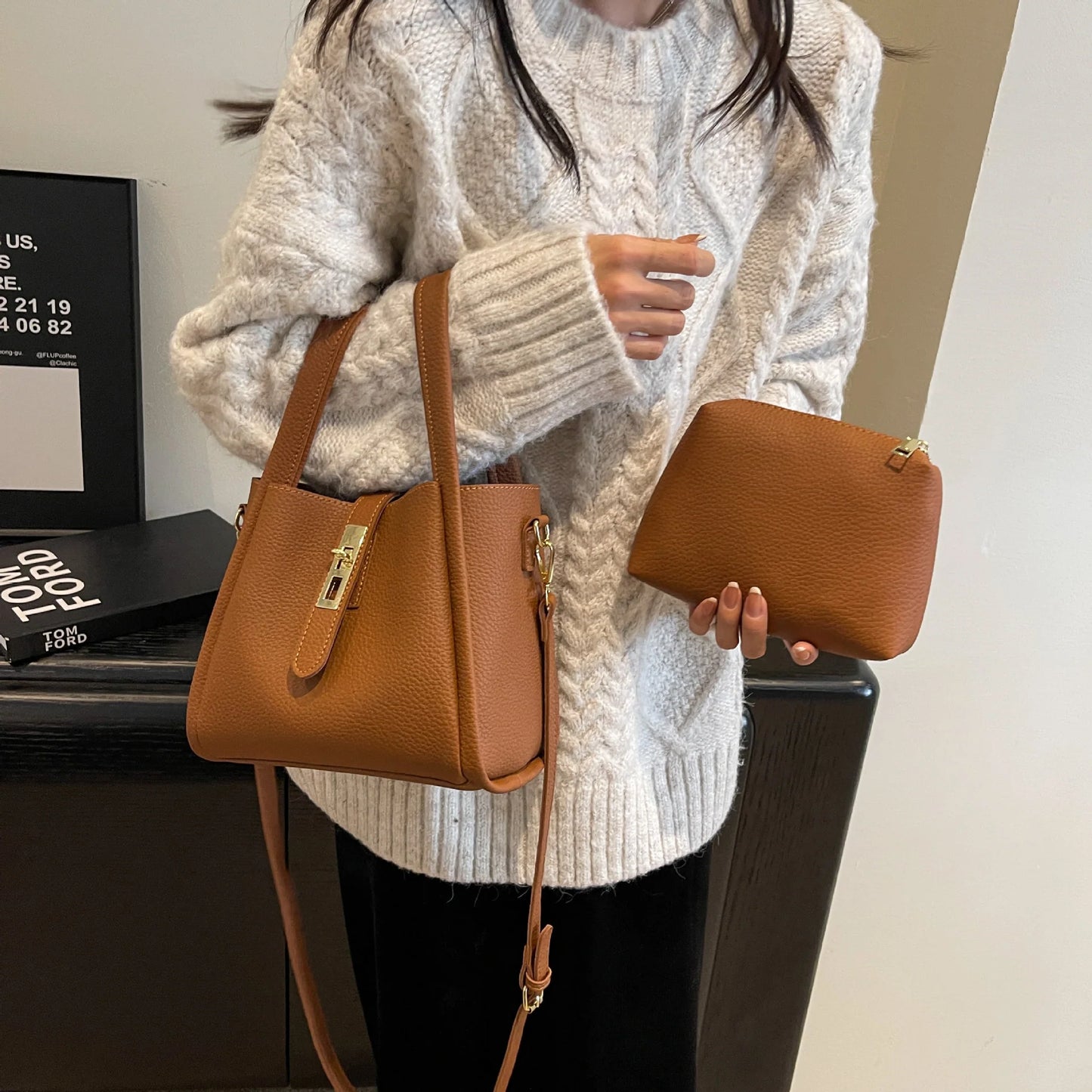 Sac seau avec pochette intérieure (Sénégal)