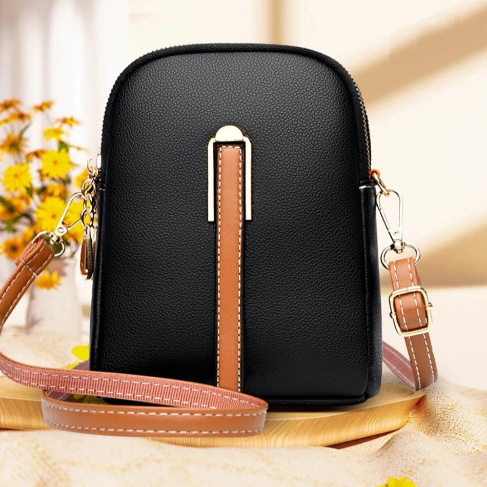 Sac de téléphone de luxe en cuir véritable pour femme (Togo)