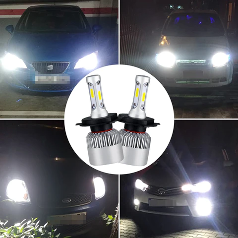 2X Phares LED de voiture Ultra Lumineux C6 ORIGINAL (Benin)