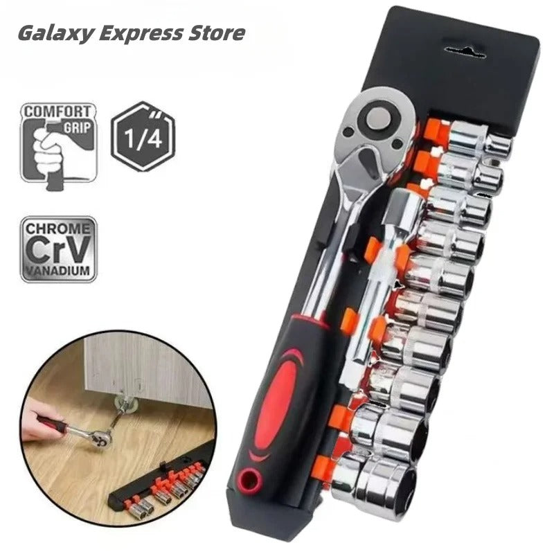 Jeux De Douilles Et Bras Cliquet 12pcs (Togo)