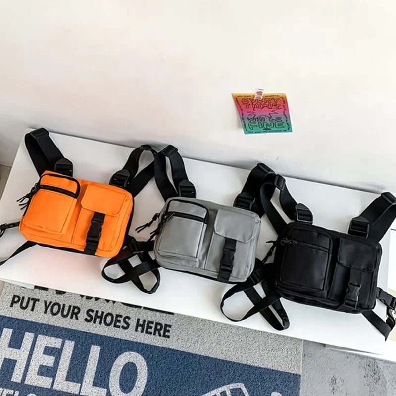 Sac de poitrine tactique noir (Mali)