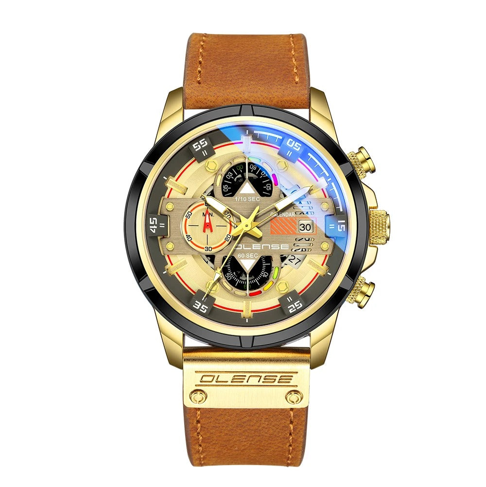 Montre Olense avec bracelet en cuir de haute qualité (Togo)