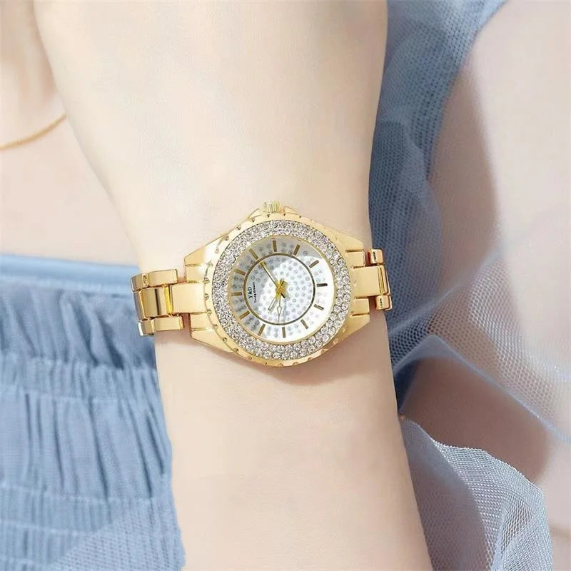 Montre de luxe en or et diamants (Benin)