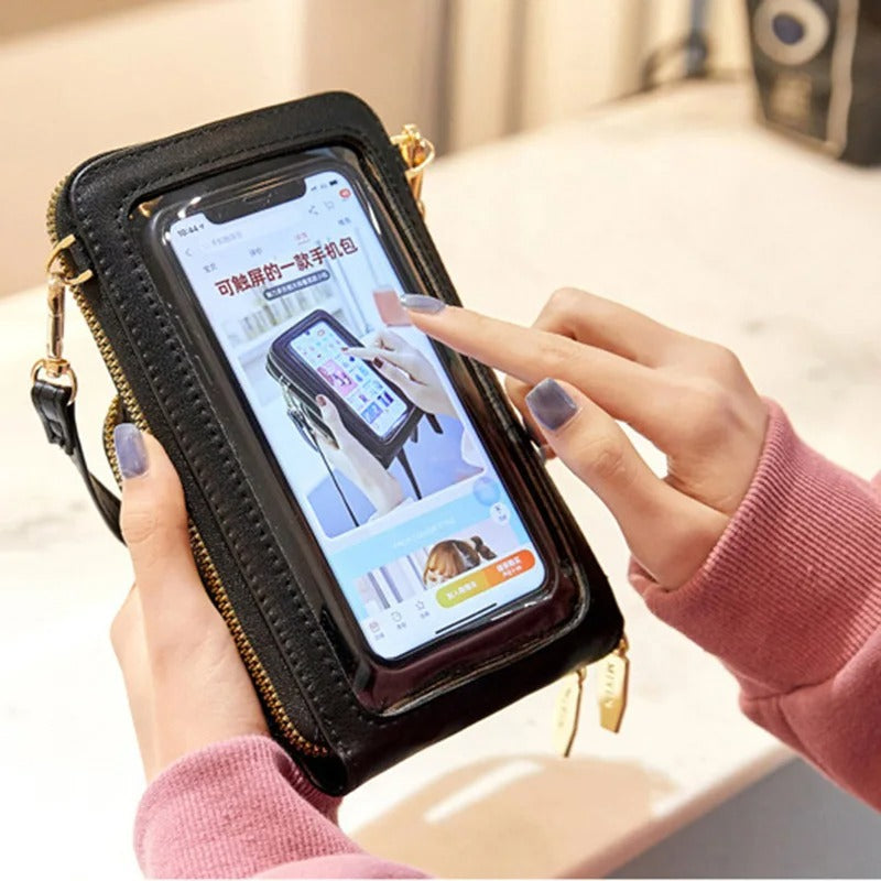 Sac bandoulière transparent pour téléphone à écran tactile (Togo)