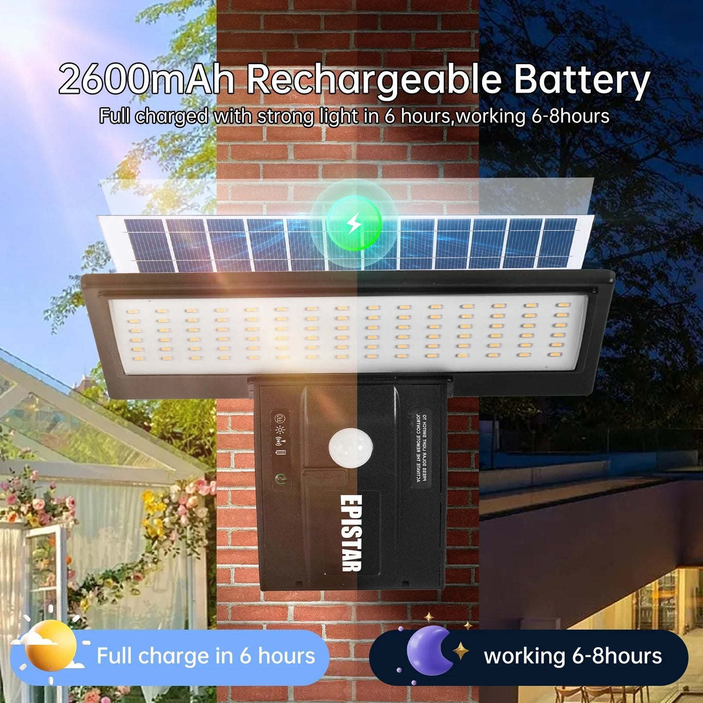 Lampe d'extérieur à énergie solaire (Congo)
