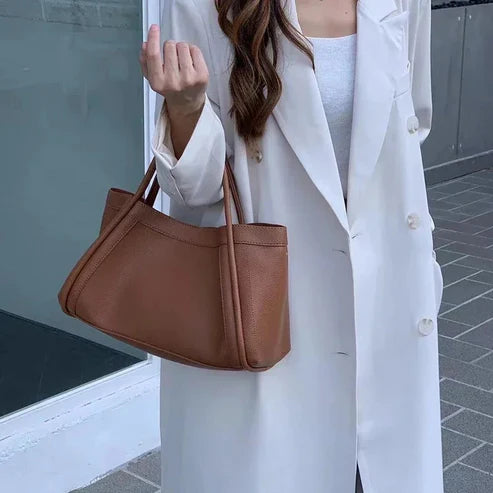 Sac fourre-tout en simili cuir et pochette pour femme (Chad)