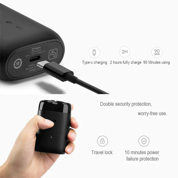 Rasoir électrique rechargeable à deux têtes (Sénégal)