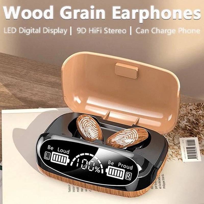 Écouteurs Bluetooth Grain de bois (Togo)
