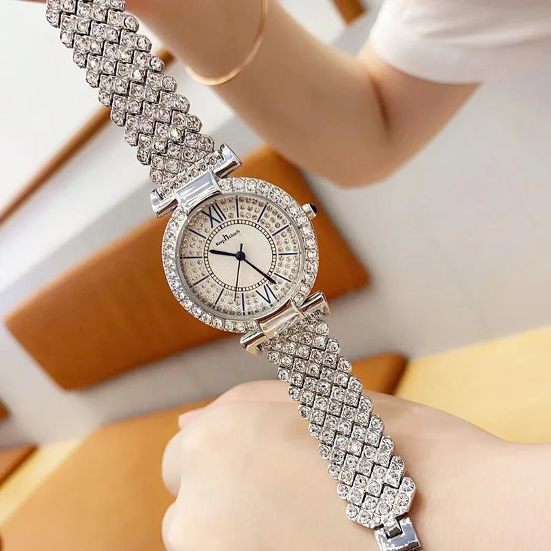 Montre à Quartz et diamants pour femmes (Gabon)