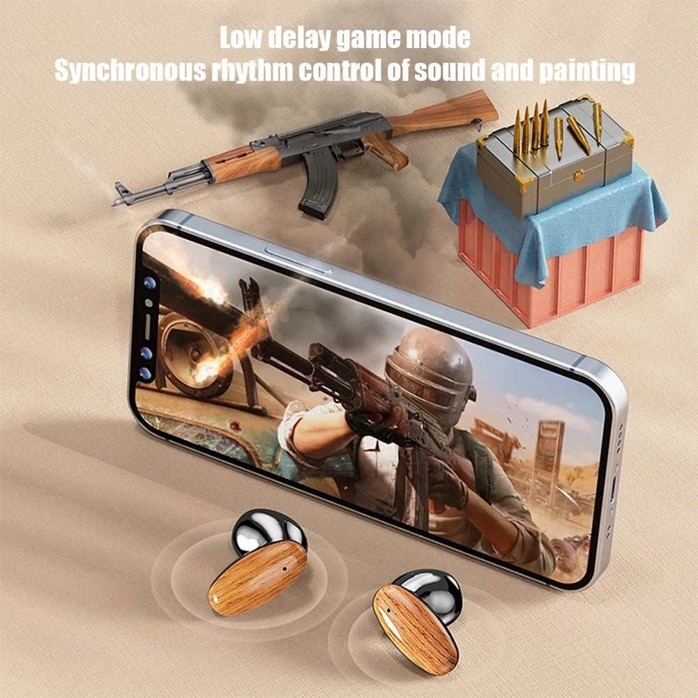 Écouteurs Bluetooth Grain de bois (Togo)