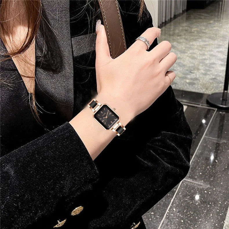 Montre à quartz rectangulaire de mode (Niger)