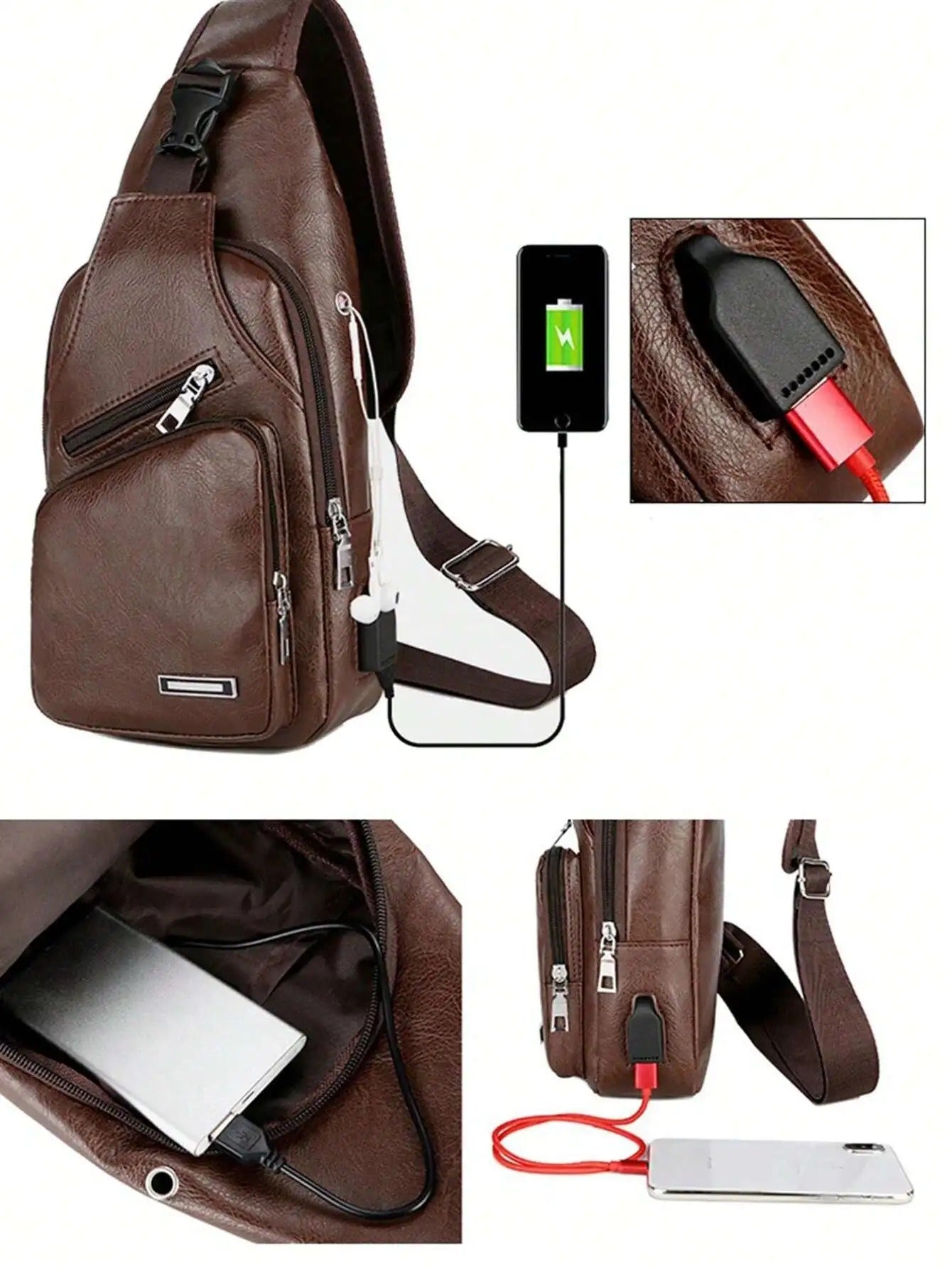 Sac poitrine avec port USB (Niger)
