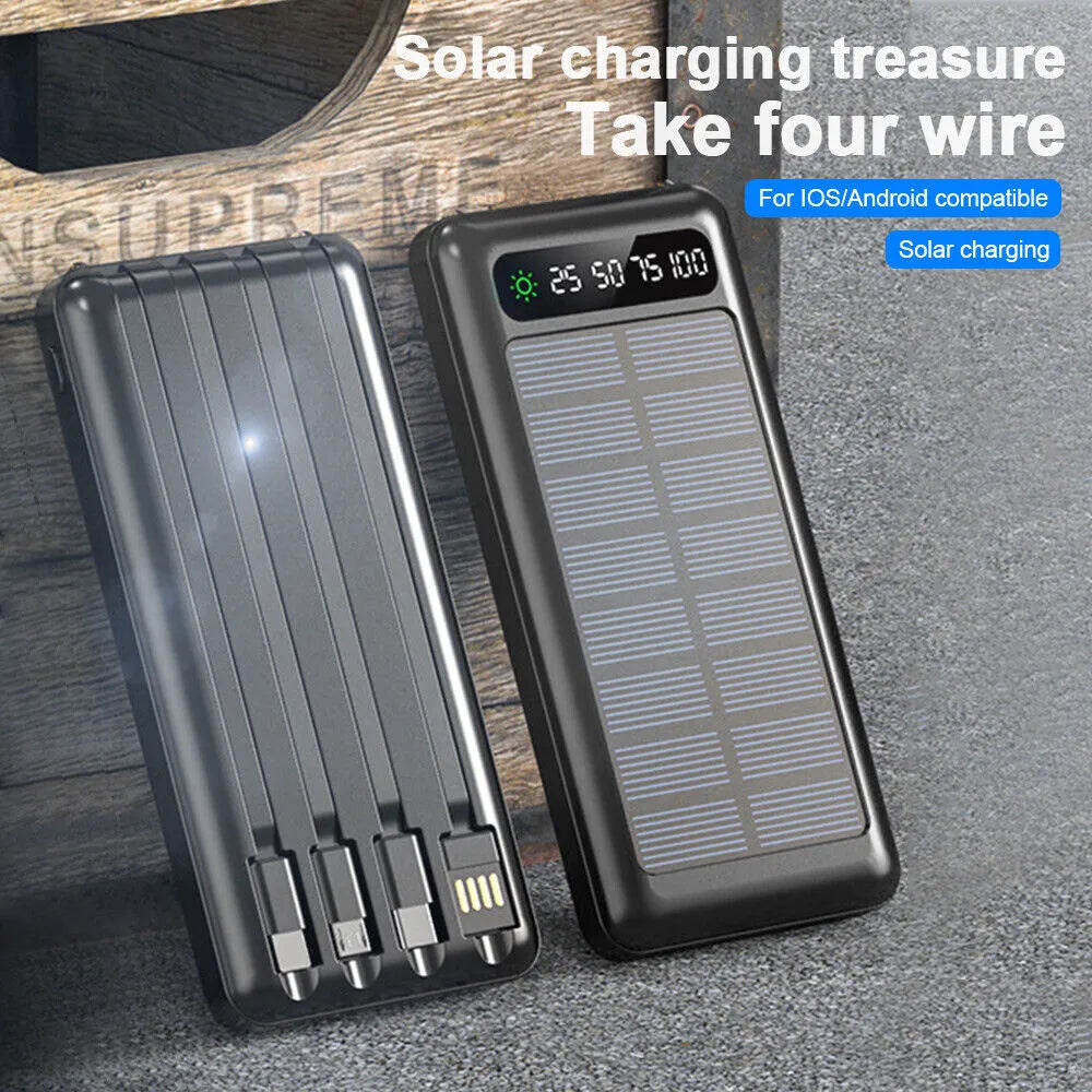 Banque d'énergie solaire avec 4 câbles (Niger)