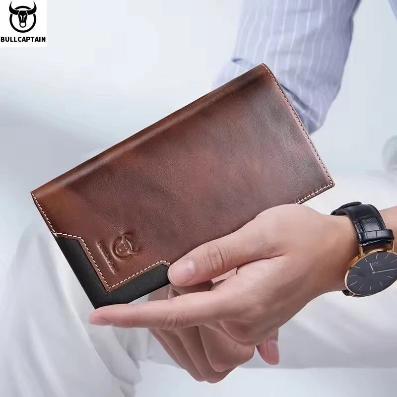 Portefeuille vintage en cuir de vache (Chad)