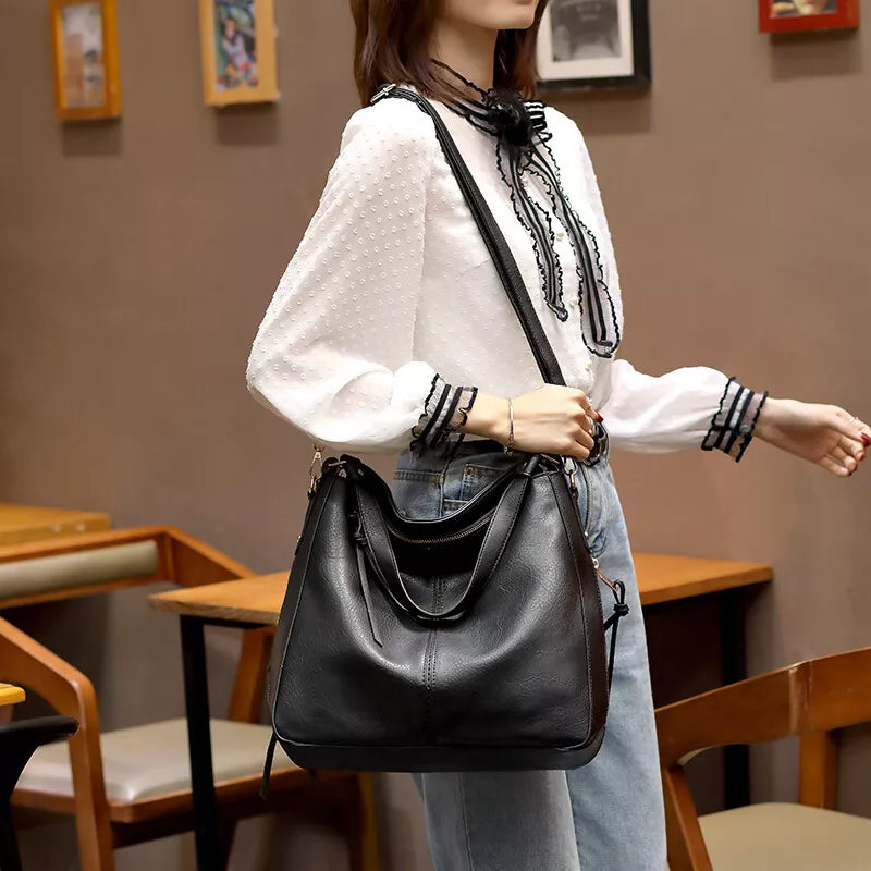 Grand sac à main en cuir pour femme (Côte d'Ivoire)