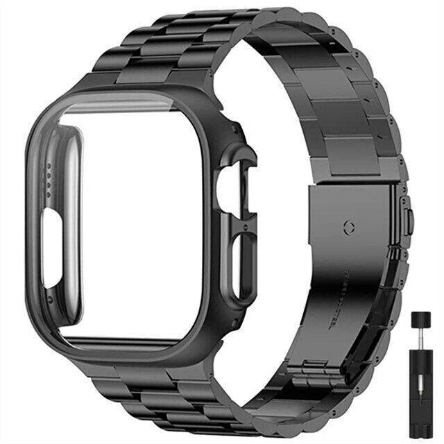 Bracelet et robuste en acier inoxydable et boîtier de montre (Chad)
