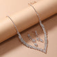 Ensemble de bijoux de mariage collier et boucles d'oreilles (Mali)