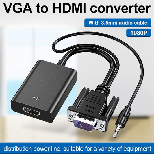 Câble adaptateur VGA vers HDMI Full HD (Chad)