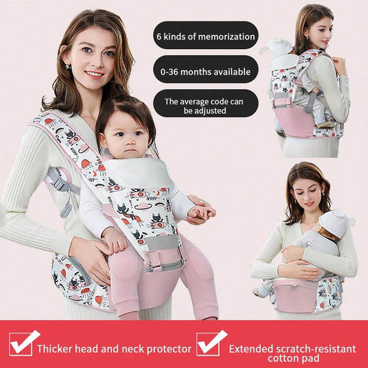 Porte-bébé 6 en 1 avec siège rose (Benin)