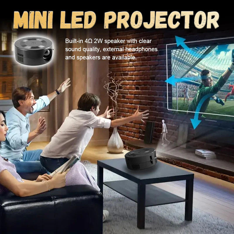 Mini projecteur LED portable HD 1080P (Chad)