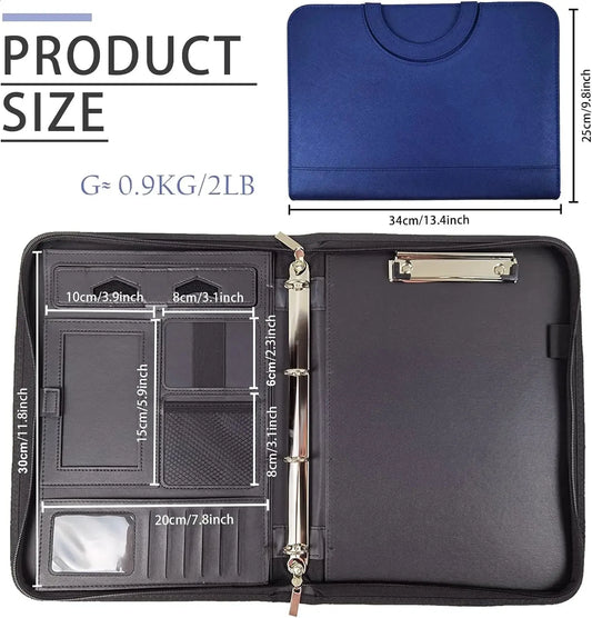 Classeur à 4 anneaux en cuir (Benin)