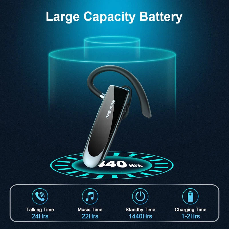 Écouteurs sans fil avec microphone New Bee (Benin)