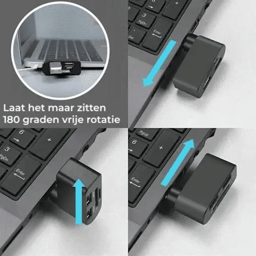 Hub USB pivotant 4 en 1 (Sénégal)