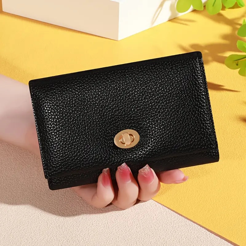 Portefeuille noir raffiné pour femme (Cameroun)