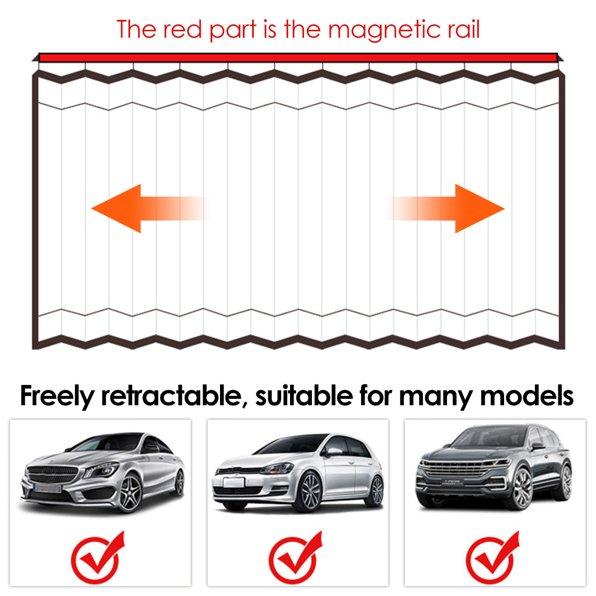 Rideau d'ombrage magnétique pour fenêtre de voiture (Benin)