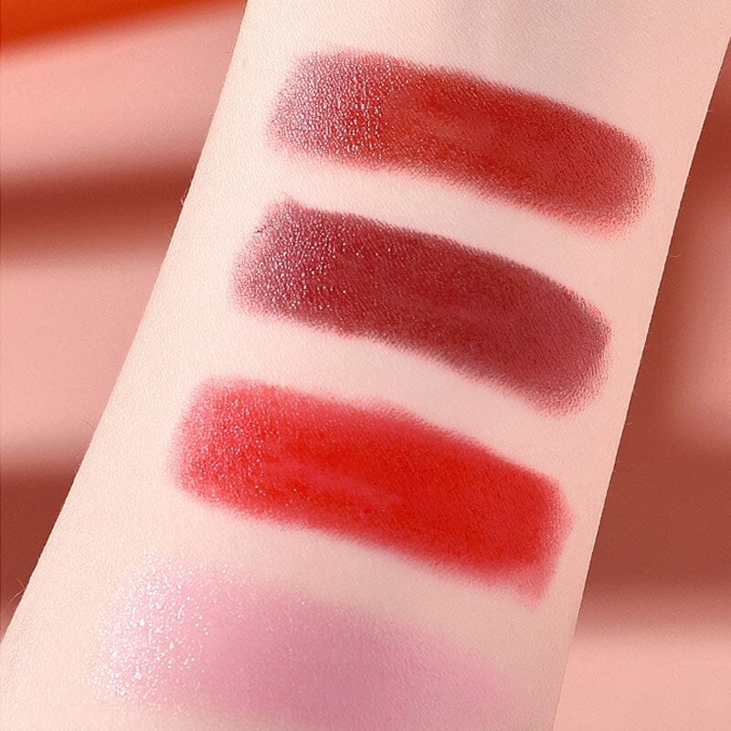 Coffret de 4 rouges à lèvres avec sac de transport (Benin)