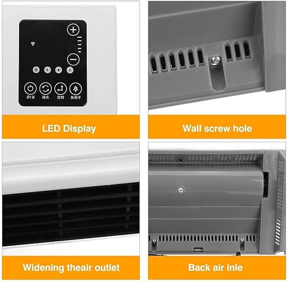 Mini Climatiseur Mural Portable 2 En 1 Froid/chaud - Avec Télécommande, Pour Chambre, Bureau, Camping - Prise UE 220V