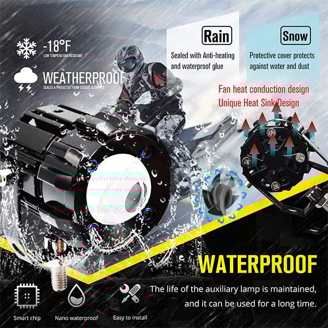 Projecteur laser LED extérieur pour feux de route de voiture (Togo)