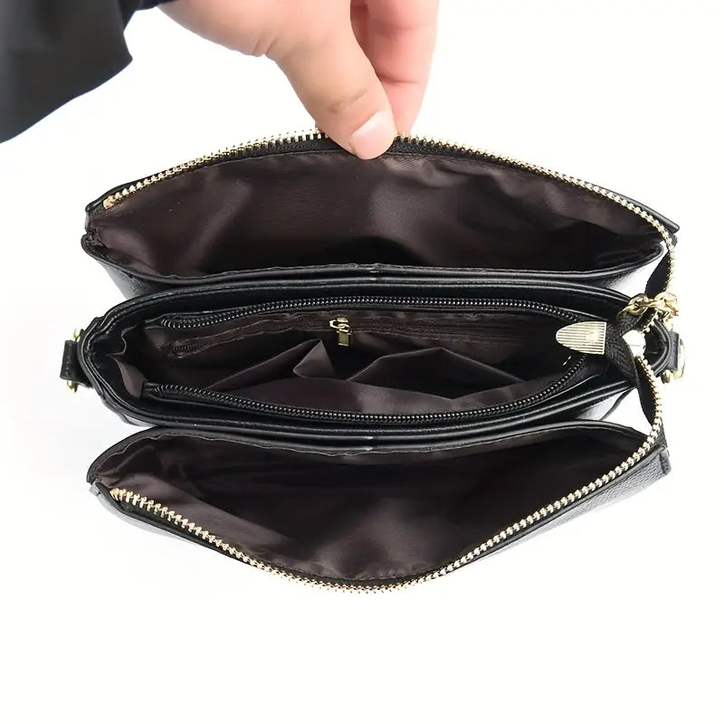 Sac bandoulière élégant à trois couches (Congo)