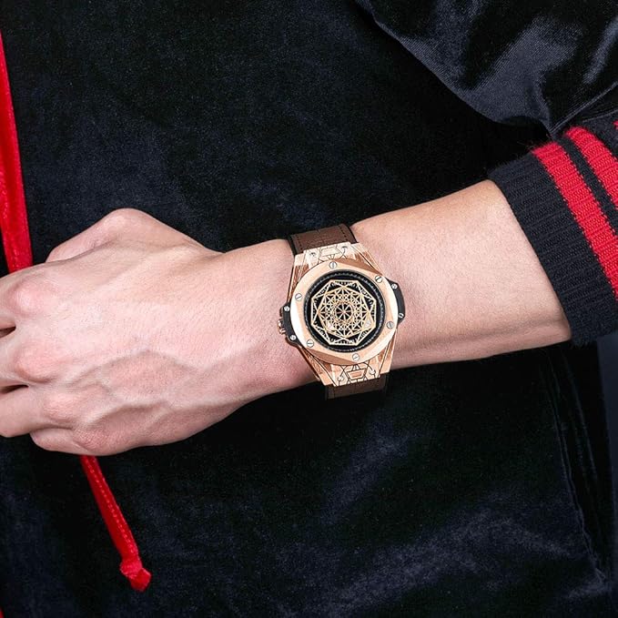 Montre Onola avec cadran géométrique (Chad)