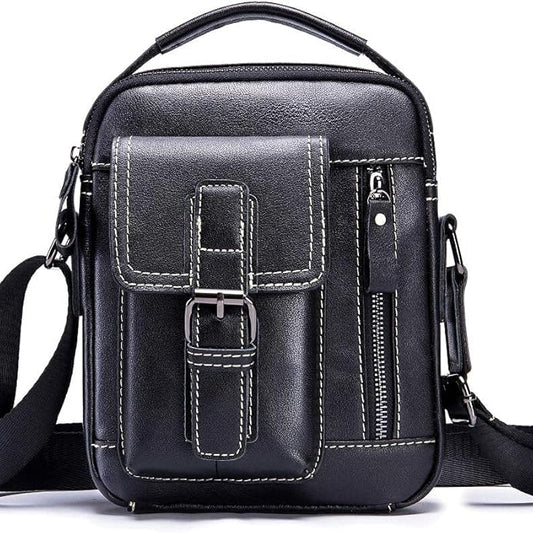 sacoche vintage en cuir de vache (Benin)