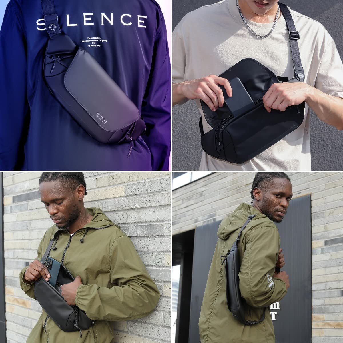Sac pour homme noir Kingsons (Congo)