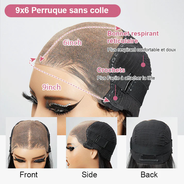 Perruque de cheveux naturel pour femmes (Côte d'Ivoire)