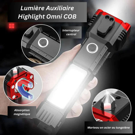 Lampe Torche Tactique 4-en-1 Chad