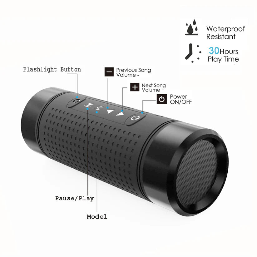 Haut-parleur Bluetooth avec lampe flash (Mali)