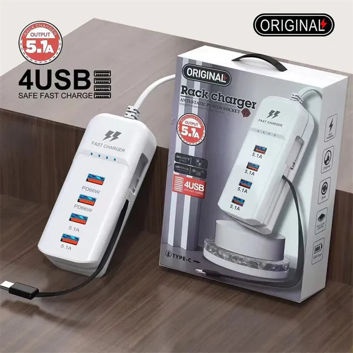 Chargeur portable multi-usage 4 en 1 (Burkina faso)