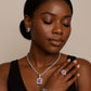 Parures de bijoux avec zircone violette (Benin)